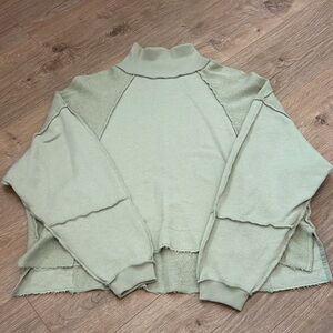 American Eagle Light Green Knit Sweater